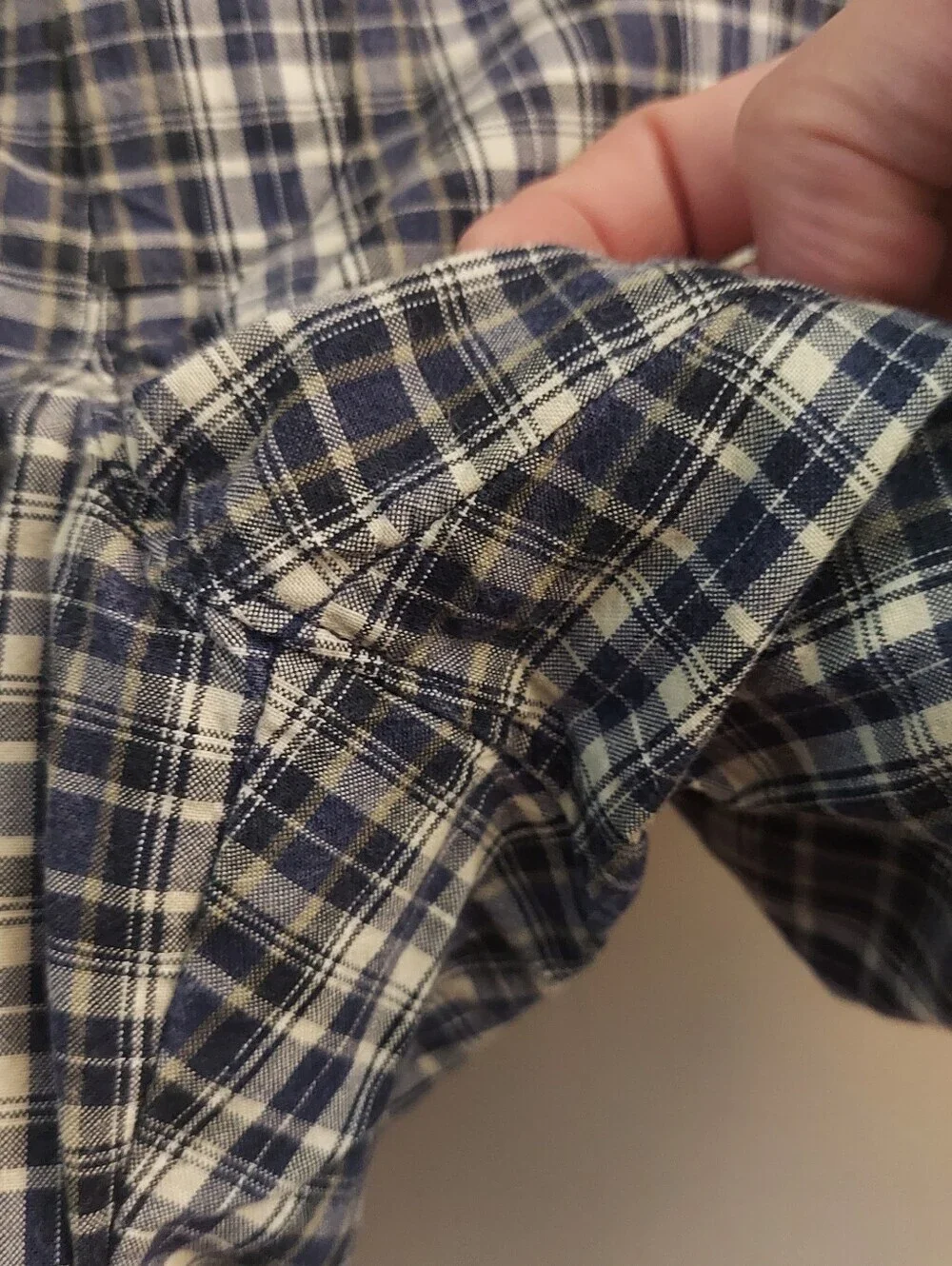 Banana Republic Plaid Flat Front Shorts Men’s Size 32 Blue Gray Casual Preppy